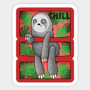 30 Chilling Sloth Sticker